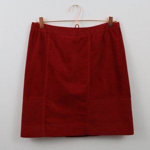 Anthropologie ETT Twa Velvet Skirt 8